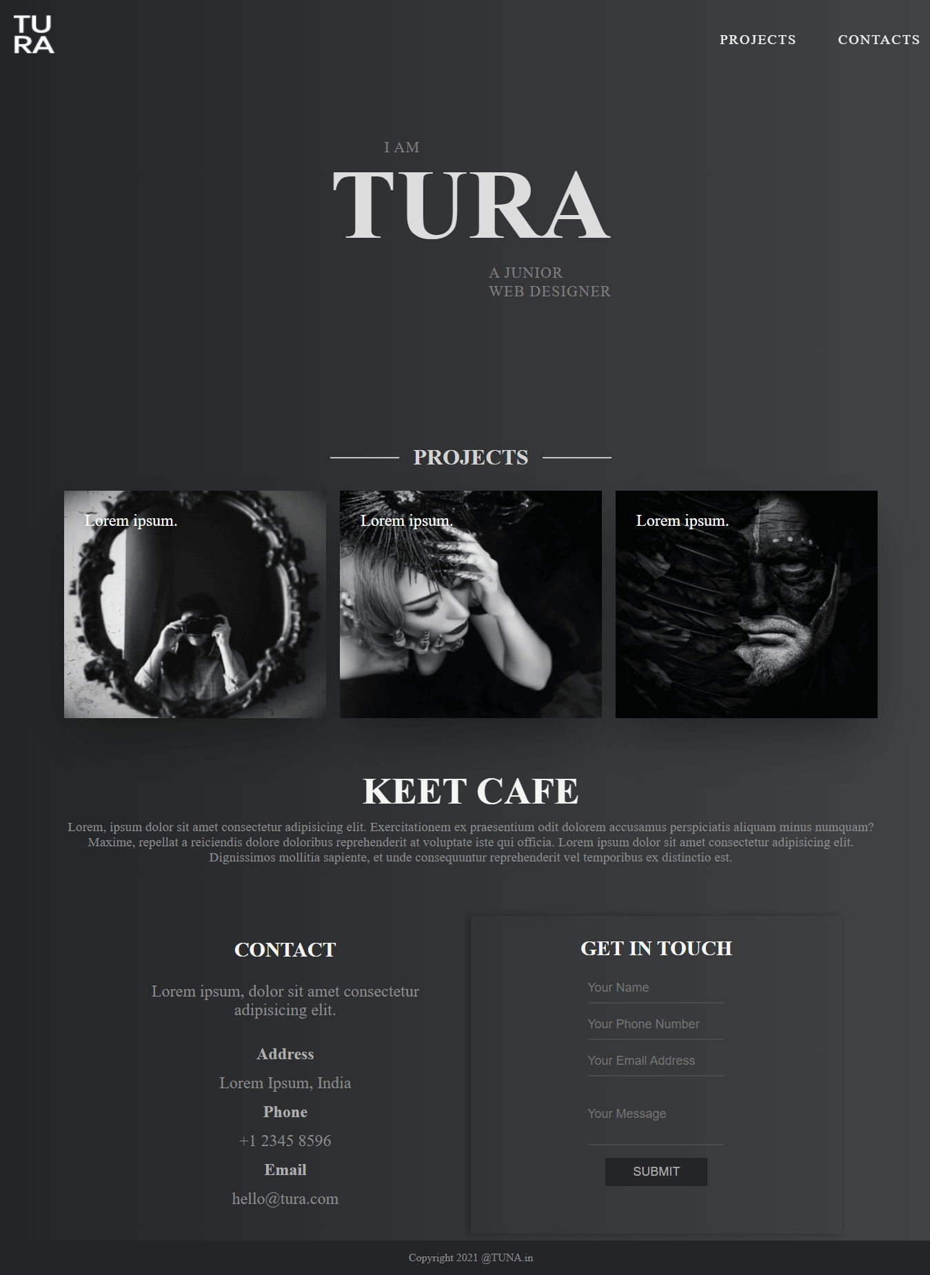 TURA - Web design Template